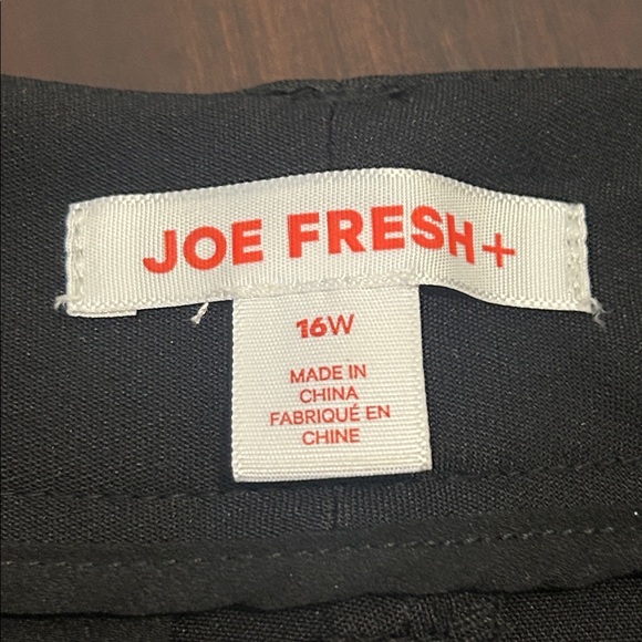 Joe Fresh Plus Black Pleated Trouser Pants Women’s Size 16W New with Tags - Picture 10 of 16